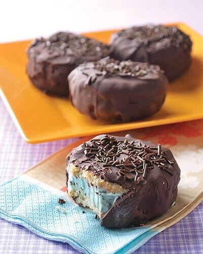 Sándwich helado de menta