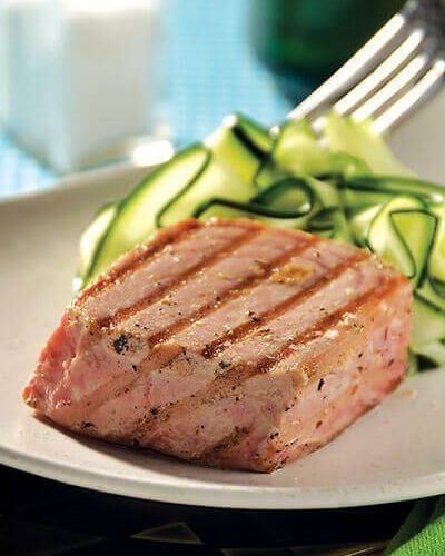 Atún con ensaladilla de pepino