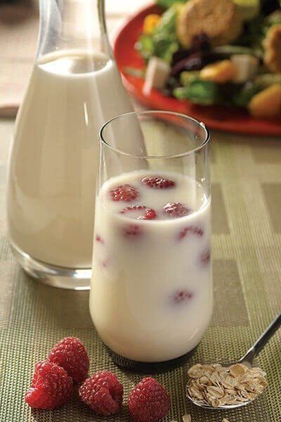 Agua de avena con moras