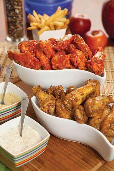 Alitas con miel y mostaza
