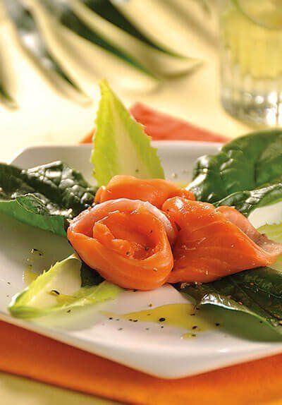 Carpaccio de salmón