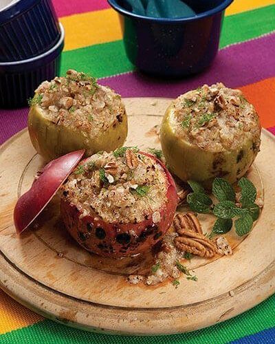 Crumble de manzanas y romero