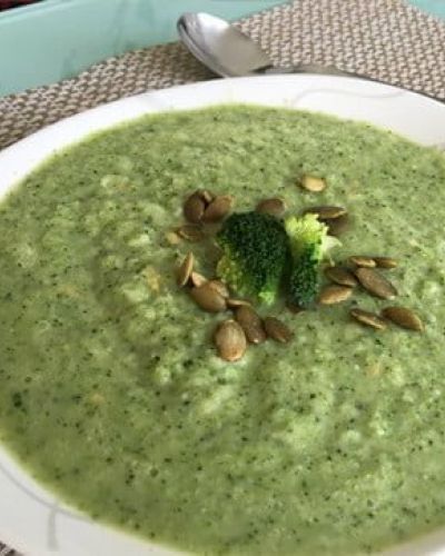 Crema de brócoli vegana