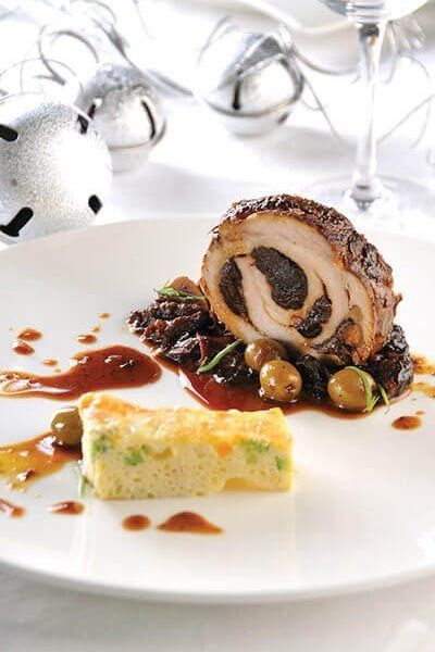 Lomo de cerdo con glaseado de arándano