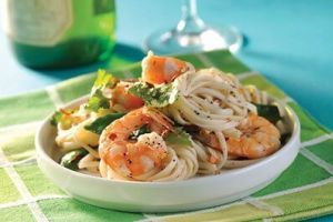 Pasta con camarones