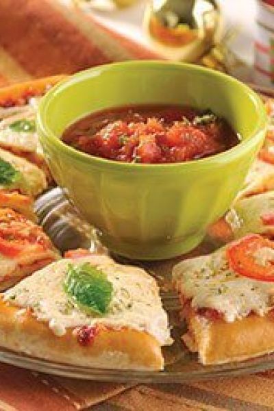Pizza Margarita con salsa marinara