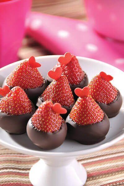 Fresas con chocolate