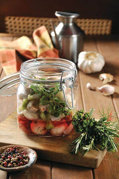 Champiñones en conserva