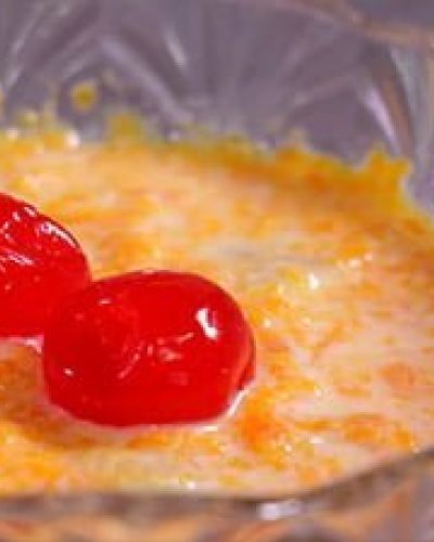 Postre frío de zanahoria