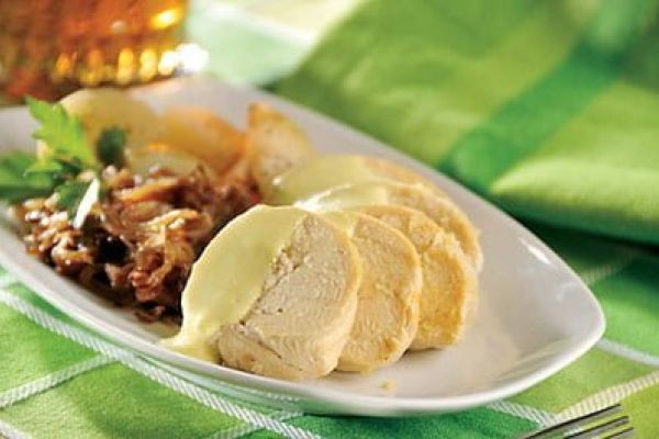 Pollo con salsa de mostaza