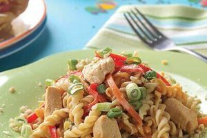 Fusilli con cacahuate