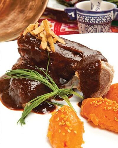 Costillas de cerdo con salsa de chabacano y ciruela