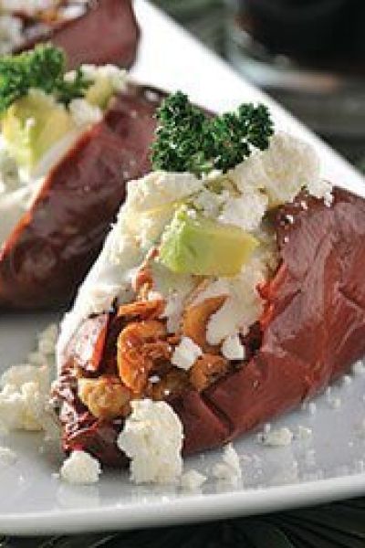 Chiles  rellenos de tinga